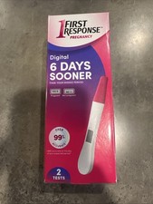 1 First Response Digital YES NO Pregnancy Test, 2 TESTS 6-days Sooner 08/28/2026
