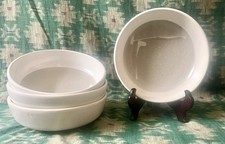 4 Vintage Modern Studio Pottery Bowls Minimalist Neutral Ceramic Signed Tuthill?