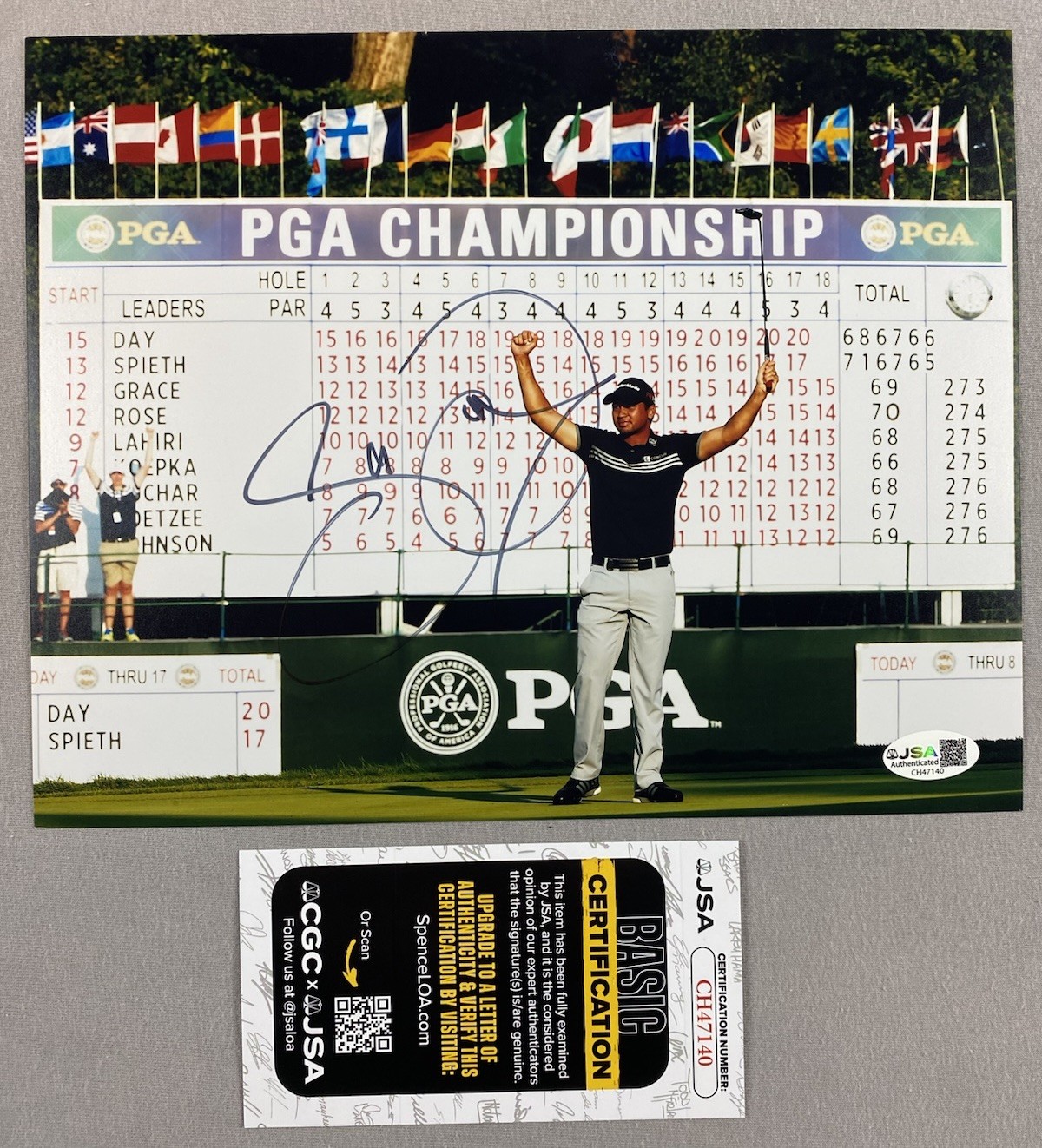 Jason Day Autographed Signed 2015 PGA CHAMPIONSHIP WHISTLING STRAITS 8x10 PHOTO JSA CH47140 