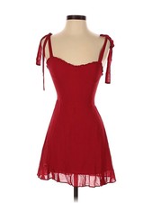 Reformation Women Red Cocktail Dress 0