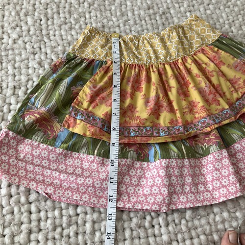 Matilda Jane Girls Skirt 4 Floral Patchwork Boho Cottagecore Twirl Spring Tiered - Picture 9 of 11