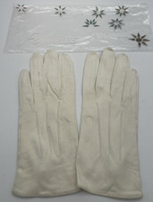 Vintage White Doeskin Gloves By Fownes Made In England Washable Size 7 60s