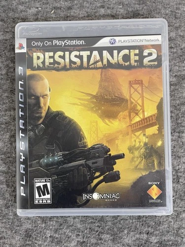 Resistance 2 PlayStation 3 PS3 Complete CIB Shooter Game Insomniac Sony M Rated