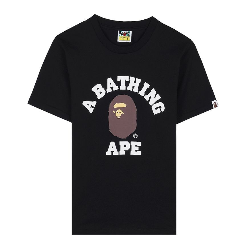 BAPE 001TEM302001LBLK Women's College T-Shirt 156942113 image 8