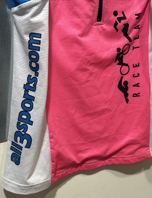 Castelli Rosso Corsa Free Tri Top Sleeveless Jersey Pink/Blue