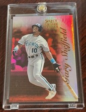 RARE 1996 GARY SHEFFIELD SELECT CERTIFIED MIRROR RED #3 ONLY 90 MADE MARLINS