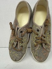 Sperry Seacoast Fish Circles Taupe STS95425 Womens Fashion Sneaker Shoes SZ 7.5