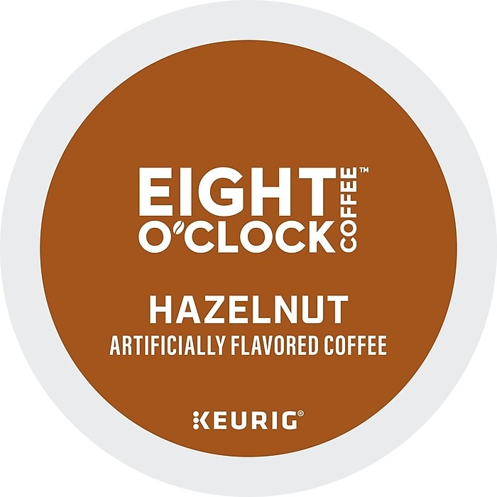 E1 *96 Count* Eight O'Clock 100% Arabica Hazelnut ROAST Coff