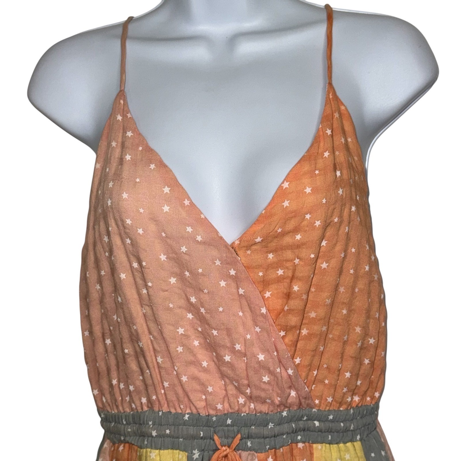 STORIA Star Patchwork Print Lined Adjustable Stra… - image 3