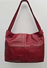 Women's Quality Plinio Visona Bag Shoulder Bag Italian Leather Muted Red
