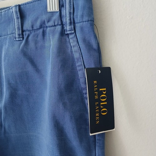 Polo Ralph Lauren NWT $59.50 Boys Size 16 Blue Cotton Chino Shorts Zipper - Picture 6 of 18