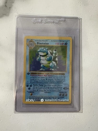 Pokémon TCG First Edition Shadowless Base Set Blastoise Holo