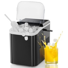 Countertop Ice Maker 26lbs in 24Hrs, 9 Ice Cubes Auto-Cleaning 6 mins go