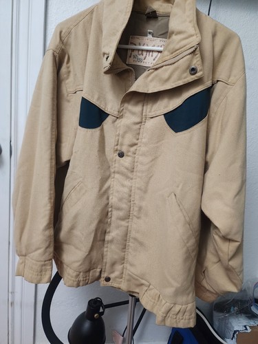 Vintage PUMA Jacket Mens Size 40 M/L Tan Brown Zip Front - Picture 1 of 7
