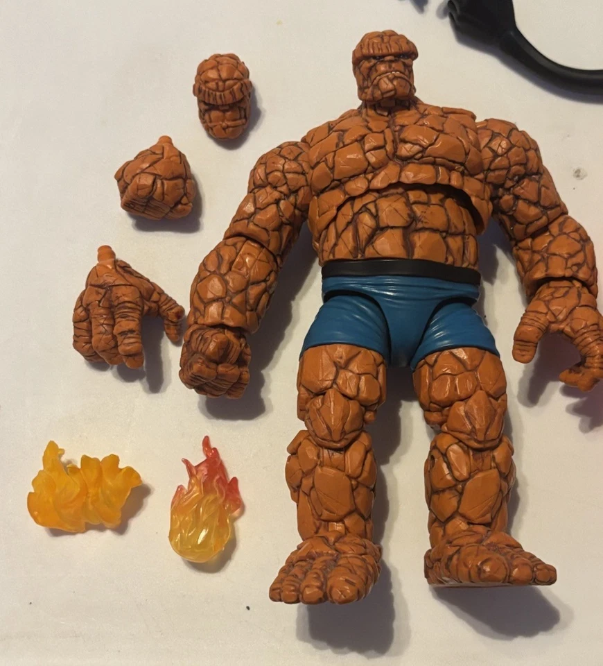 Marvel Legends Fantastic Four Lot - The Thing Mr. Fantastic Sue 6” Loose Figures - Image 2 of 4