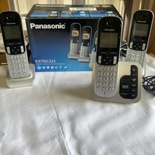 Panasonic KX-TGC223 Digital Cordless Phone Answering Machine 3 Handsets Boxed