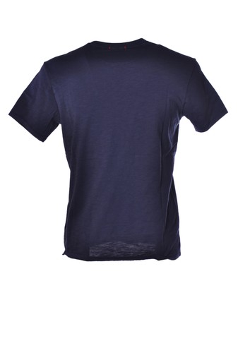 Woolrich Herren T-Shirt Manica Corta Mittelblau 3600 - Bild 2 von 2