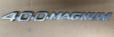 1972 1973 1974 Dodge Charger NOS MoPar 400 MAGNUM Emblem 3574059 Rohmetall