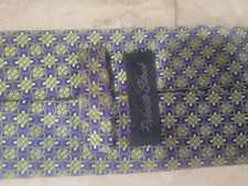 Purple And Green Patterned Private Stock Tie