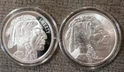 2 - 1 oz Buffalo Silver Rounds (2 Oz .999 Fine Silver Total)