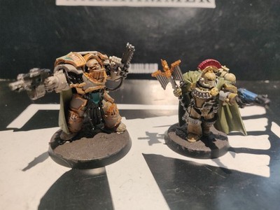 Horus Heresy Warhammer 30k Death Guard Chaplain and Cataphractii Captain