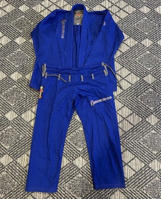 Gameness Gi BJJ Men s A0F Blue Ripstop Brazilian Jiu-Jitsu MMA Feather Model