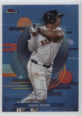 2025 Topps Finest Uncommon Sky Blue Refractor /250 Rafael Devers #175 1i72
