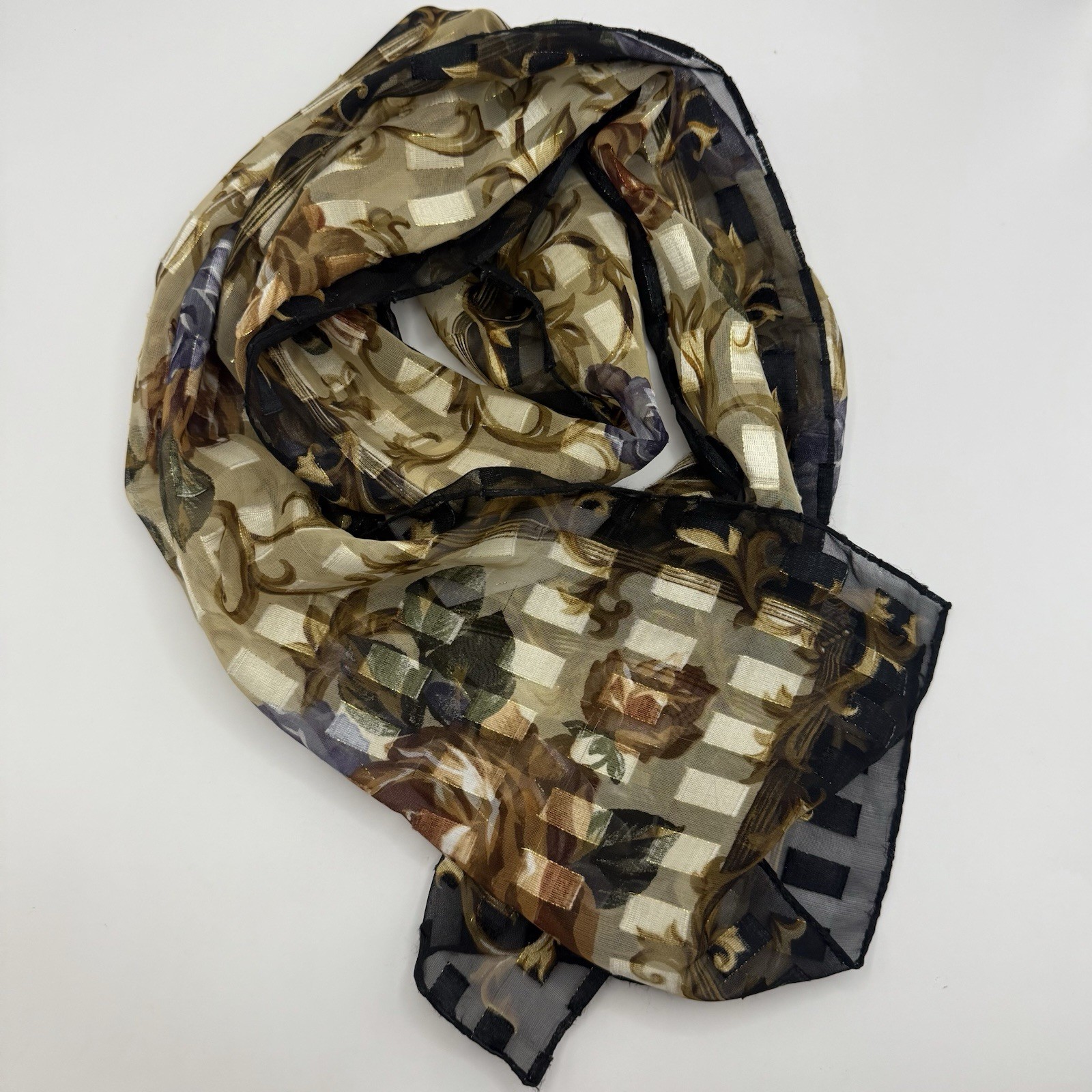 Cejon Accessories Sheer Rectangular Royal Roses G… - image 5