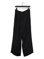 MORE & MORE Women's Trousers S Black 100% Viscose Straight Chino