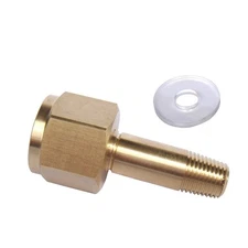 Brass Hex Nuts & Nipple with Washer DIN 477/ W21.8 Carbon Dioxide Accessories