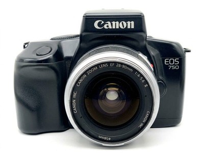 Canon EOS 750 + Canon 28-90mm f/4-5.6 Kit Set Analog SLR 35mm Kamera Objektiv