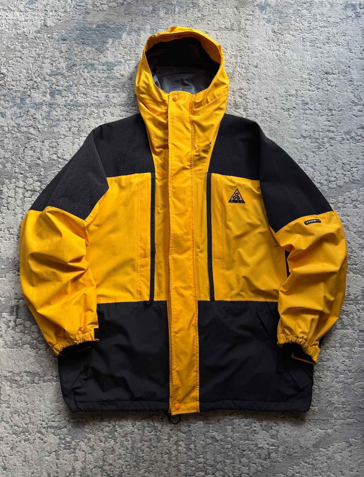 Nike Acg Vintage Rare Storm Fit Yellow Jacket Size L