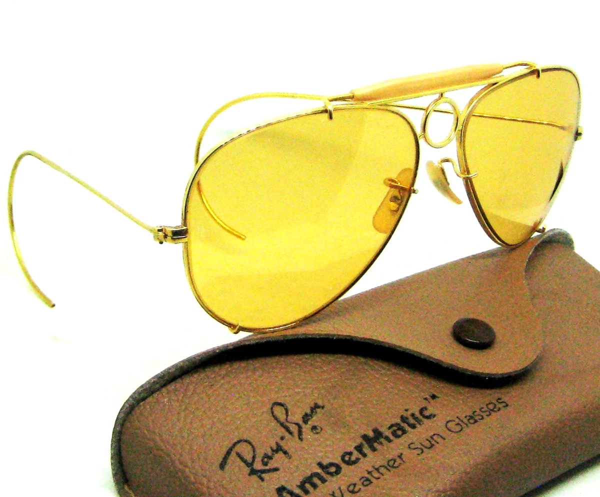Ray-Ban Gold 1980s Vintage Sunglasses for sale | eBay