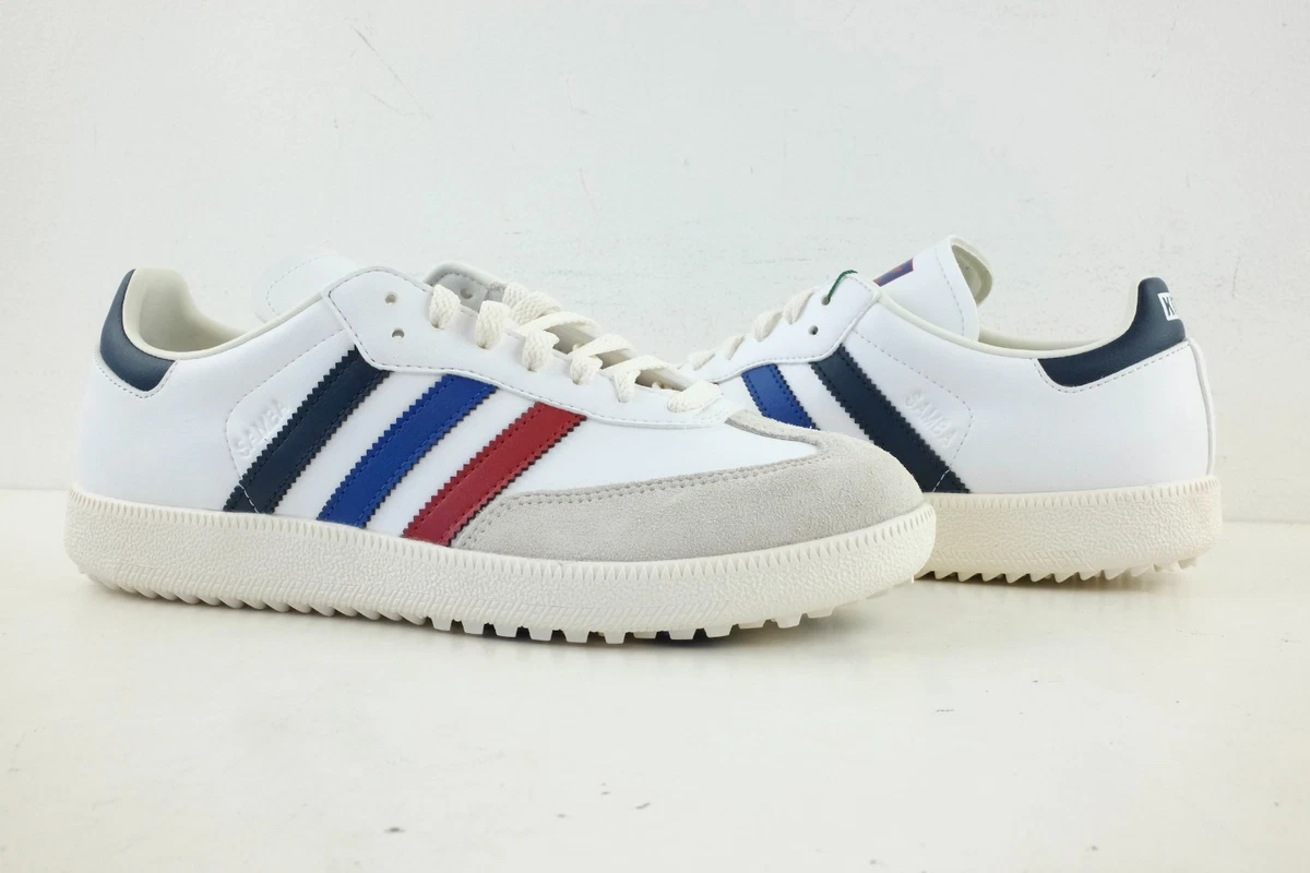Kith x adidas Samba Spikeless Golf Red Blue Navy for Sale