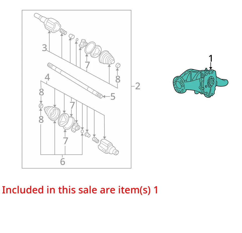 Carrier Rear 3.29 Axle Ratio Opt FR9 Fits 02-06 MONTANA 807694 Foto 2 de 4