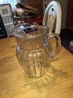 Vintage Anchor Hocking High Point Water Pitcher Lemonade