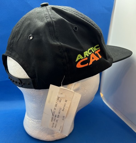 Vintage Team Arctic Racing Snapback Hat Black Made in USA Colorful Embroidered - Picture 4 of 11