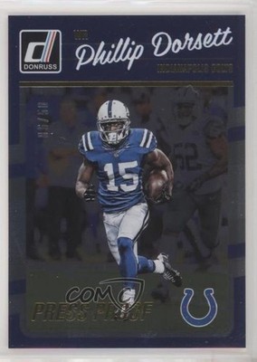 2016 Donruss Press Proof Gold 5/50 Phillip Dorsett #129 1u6