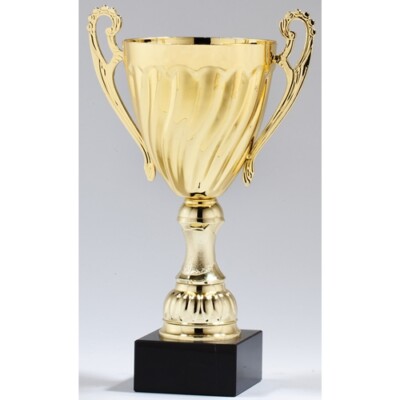 14.25'' Julietta Gold Trophy Cup with 3 Lines of Custom Text