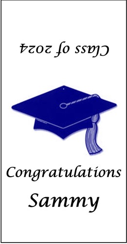 240 2024 envolturas/etiquetas de pepita Hershey de graduación - favores de fiesta personalizados - Imagen 6 de 18