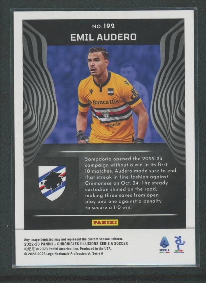 2022-23 EMIL AUDERO /49 PANINI CHRONICLES ILLUSIONS SERIE A - Image 2 of 2