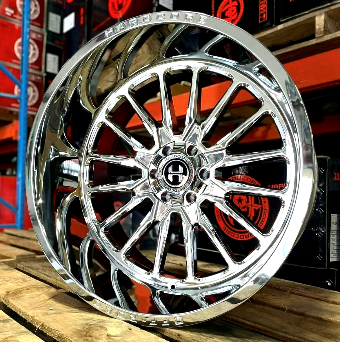 4 NEW 24X14 Hardcore HC24 Wheels Chrome 8x170 Ford F250 F350 | eBay
