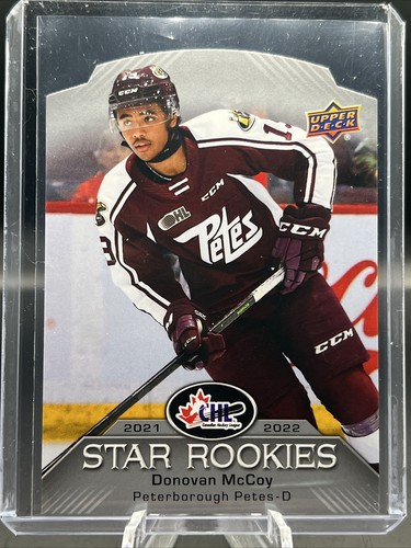 22/23 CHL - DONOVAN McCOY STAR ROOKIES DIE CUT #CSR-47 Peterborough Petes - Picture 2 of 3