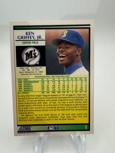 1992 SCORE BASEBALL CARDS #'S 1-249 NMMT - YOU PICK - Picture 26 of 212