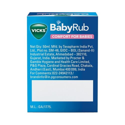 Vicks BabyRub 50ml, speziell für Babys - befeuchten, beruhigen & entspannen Sie Ihr Baby - Bild 7 von 11