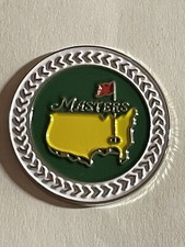  1 Undated Masters Tournament 1" Coin Golf Marker - Augusta National Golf Club