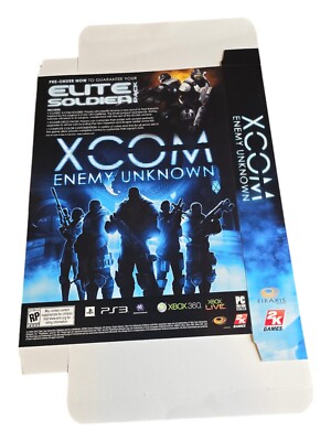 XCOM Enemy Unknown Preorder Promo Box Promotional Display PS3 XBOX 16 ...