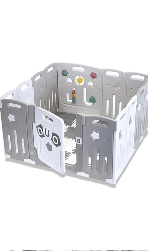 Venture All Stars Duo parque infantil bebe Gris para Bebés incluye colchonetas - Imagen 2 de 2