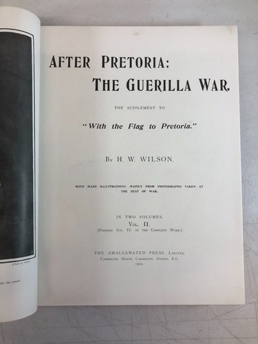 With the Flag to Pretoria, 4 vol, H. W. Wilson, 1900, ESET-4 - 第 16/20 張圖片