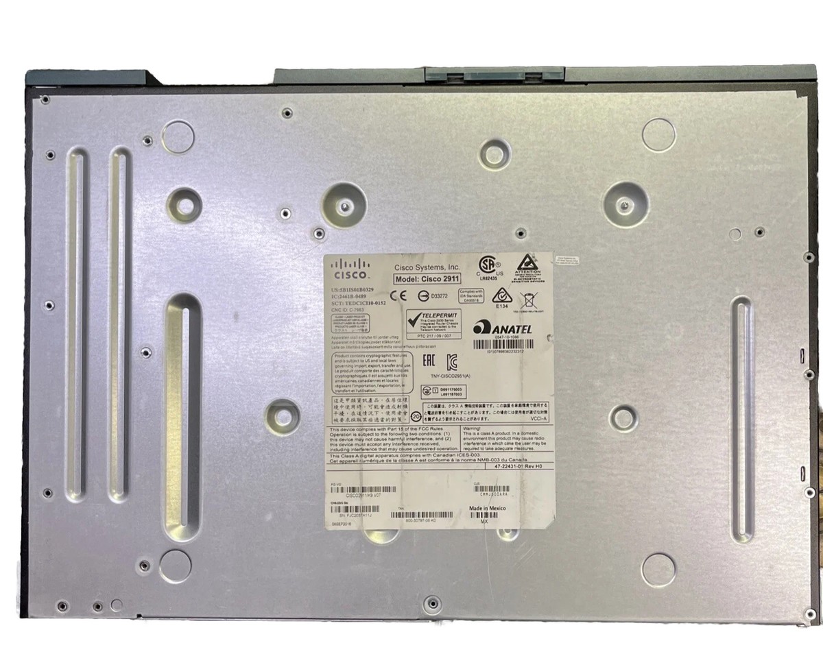 Cisco 2911 CISCO2911/K9 V07 Router | eBay